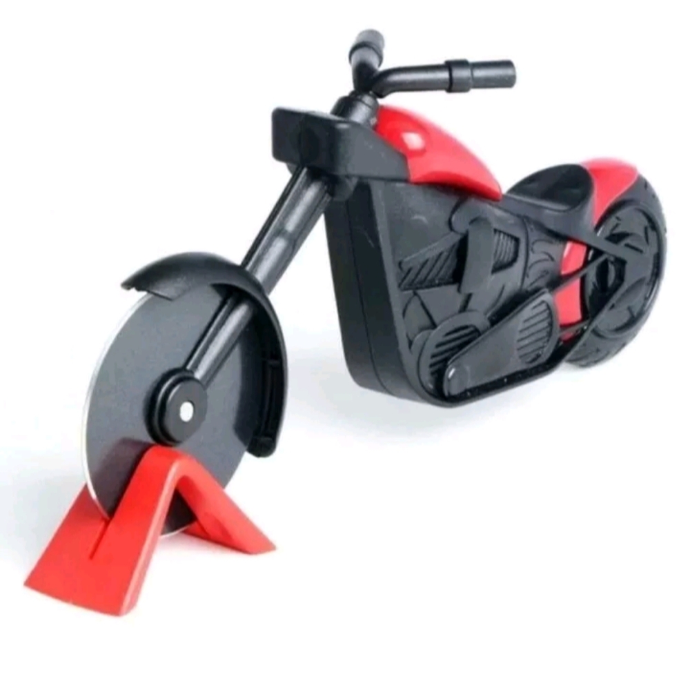 Motorcycle Shape Pizza Cutter Wheel Stainless Steel Cake Pies Cutting Knife